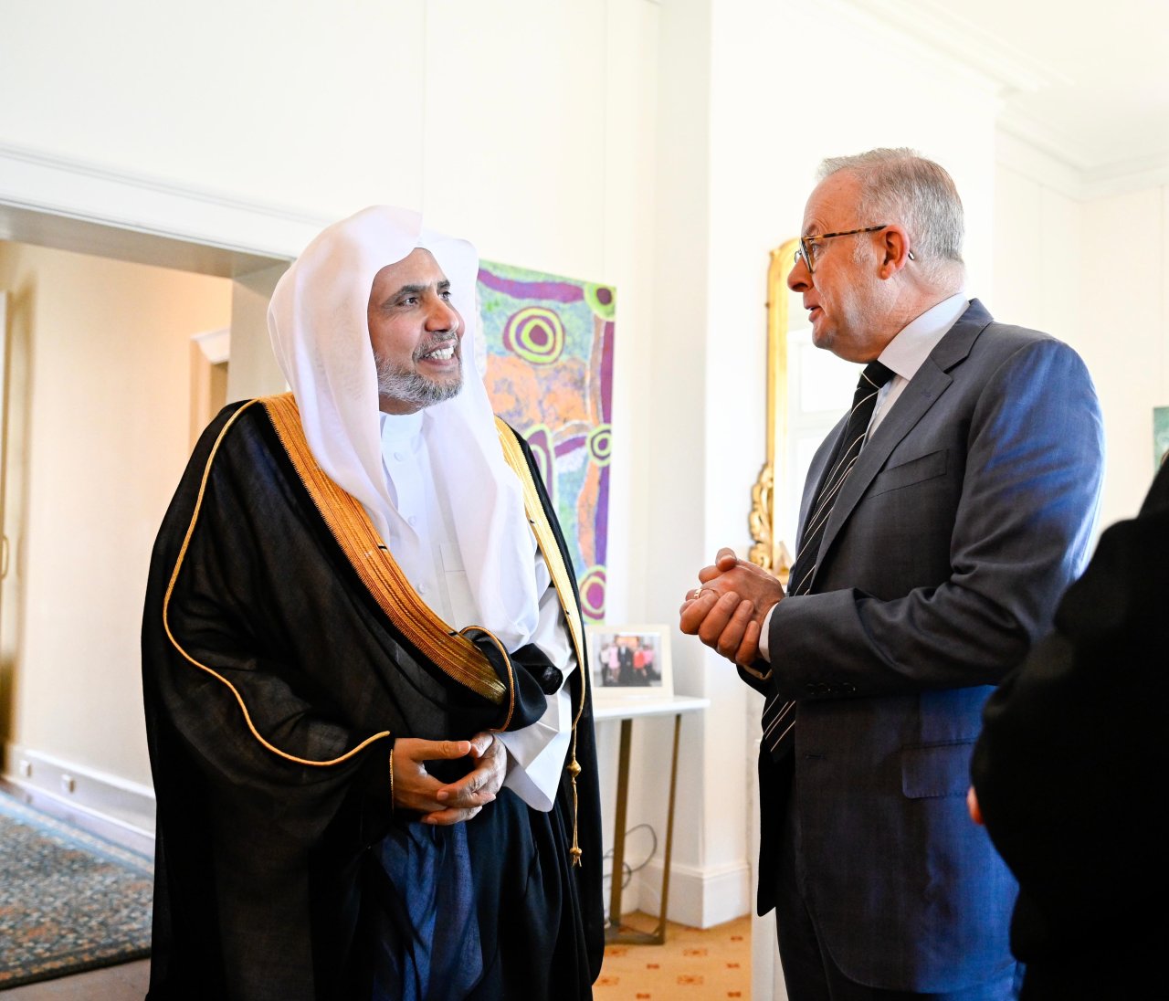 Le Premier ministre australien reçoit le Secrétaire général de la Ligue islamique mondiale