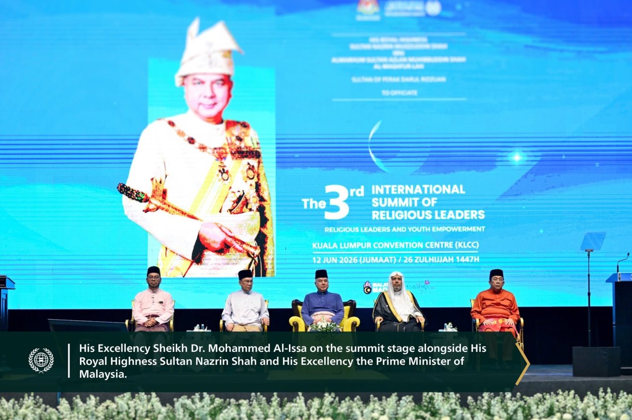 His Excellency Sheikh Dr. Mohammed Al-Issa, delivered the opening address at the Third International Summit of Religious Leaders
