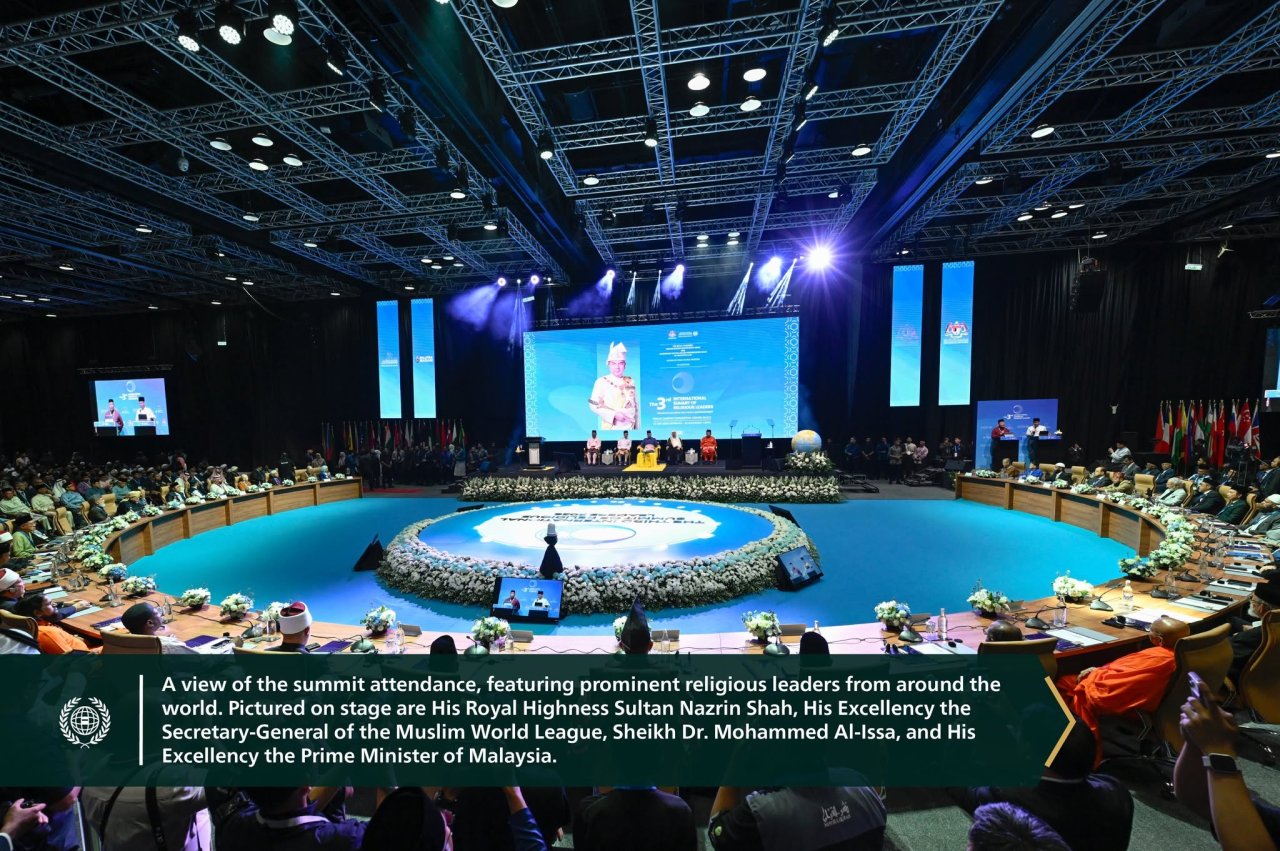 His Excellency Sheikh Dr. Mohammed Al-Issa, delivered the opening address at the Third International Summit of Religious Leaders