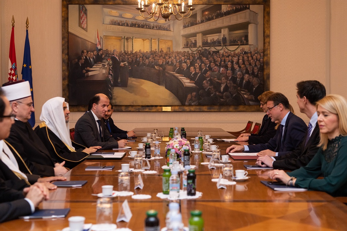 His Excellency Dr. Alissa during his meeting with the Speaker of the Croatian Parliament, Jordan Jandroković.