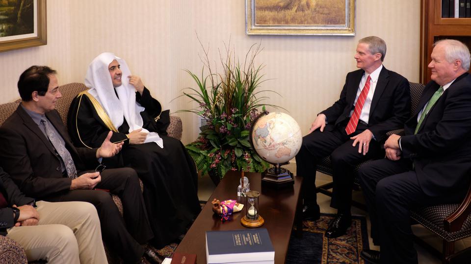 First Presidency Welcomes Leader of Muslim World League