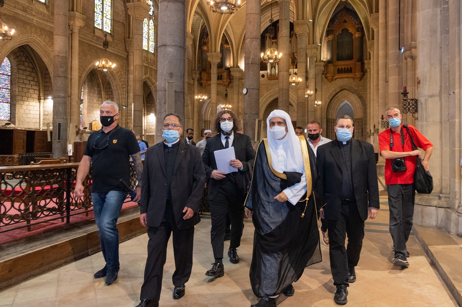 Dr. MohammadAlissa visited the Nice Cathedral, which was subjected to a terrorist attack in October of last year.