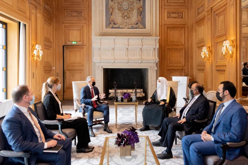 عزت مآب شیخ ڈاکٹر محمد العیسی نے سابق برطانوی وزیر اعظم ٹونی بلیئر سے ملاقات کی