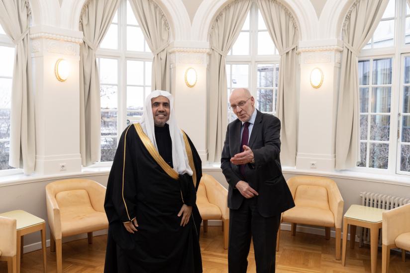 His Excellency Dr. Mohammad Alissa met with Speaker of the Icelandic Parliament Steingrímur Jóhann Sigfússon