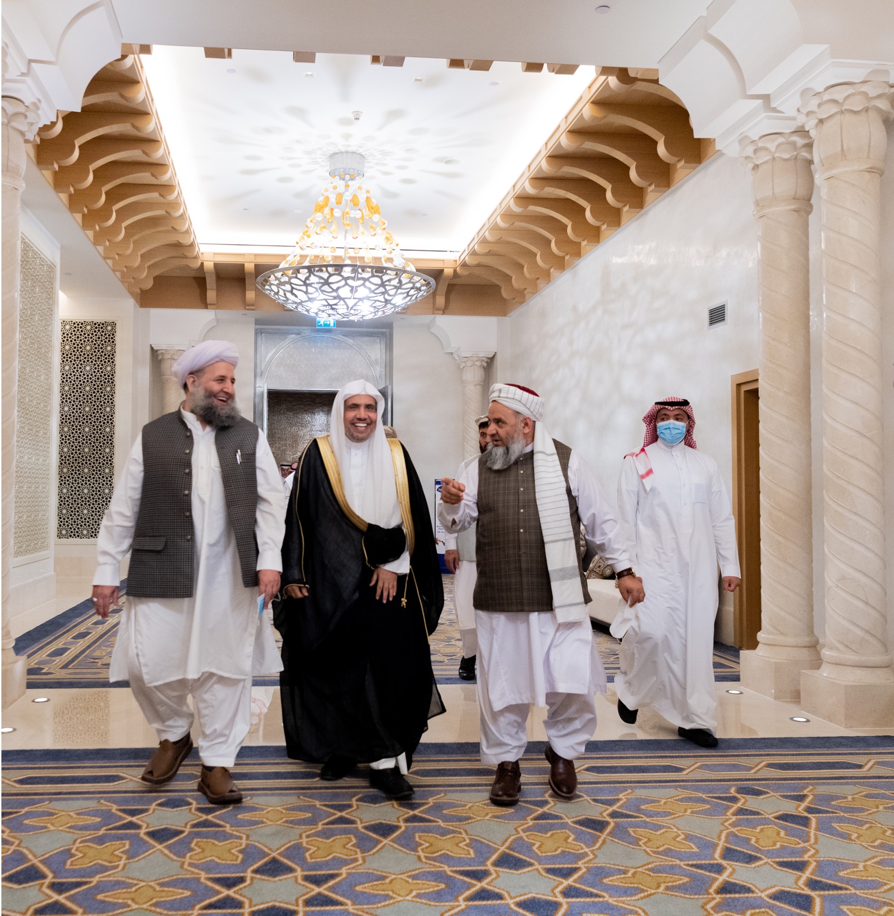 Dr. Al-Issa and the Muslim World League hosted government ministers and senior scholars from Afghanistan and Pakistan in the Holy City of Makkah