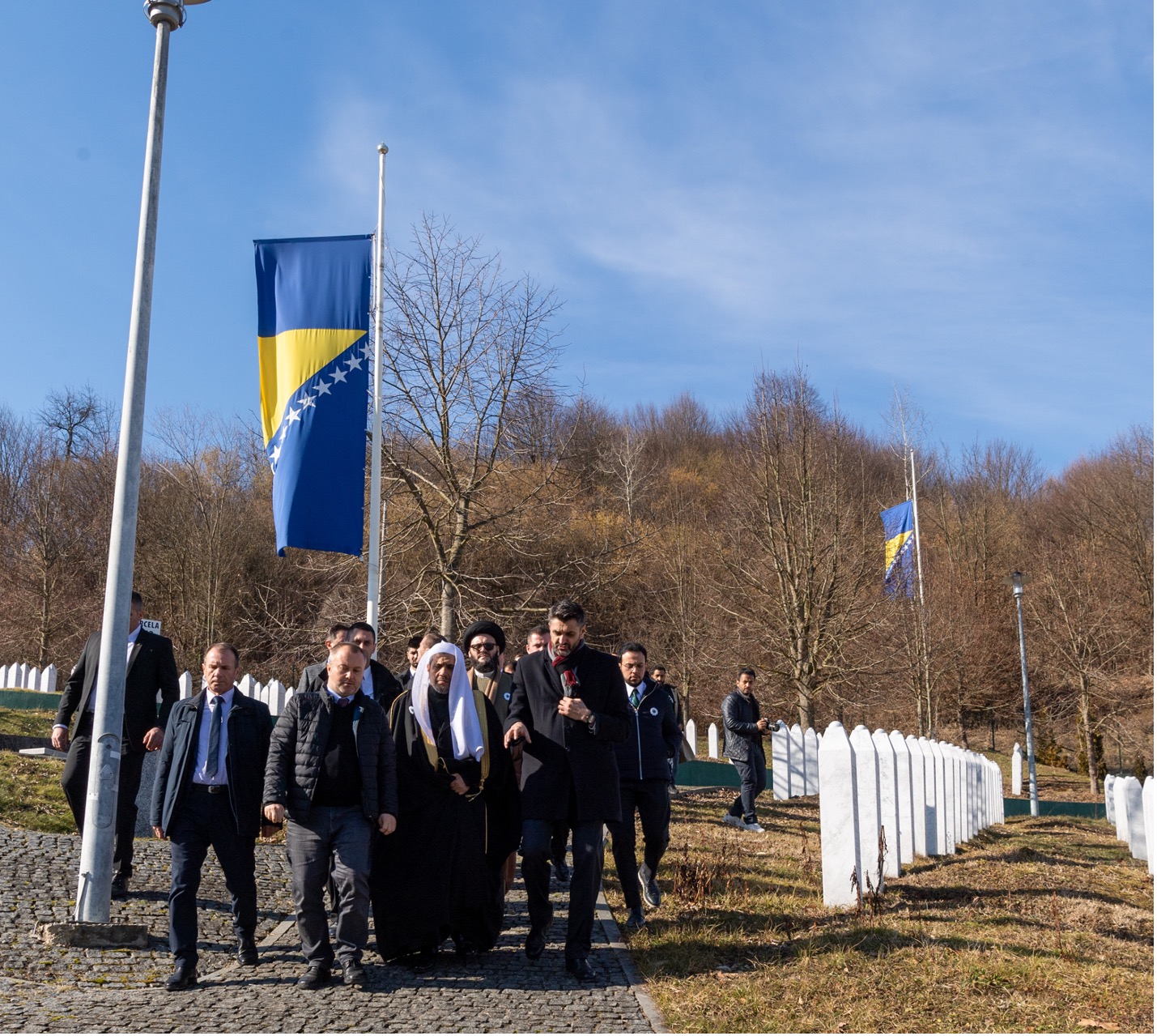 In Bosnia and Herzegovina, His Excellency visited the site of the Srebrenica genocide