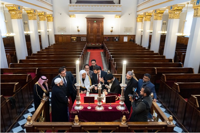 In Denmark, His Excellency met with Jewish and Muslim leaders who are working together to build a strong interfaith community