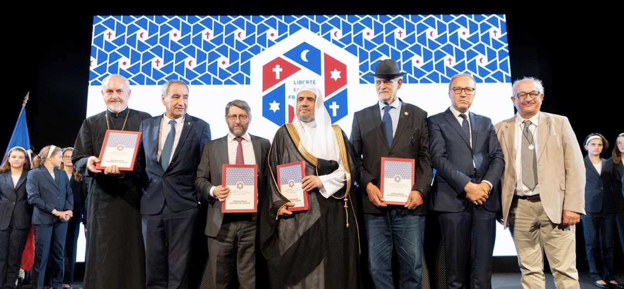 In France, His Excellency attended the Paris International Conference for Peace and Solidarity, co-hosted by the MWL and the Foundation for Islam in France
