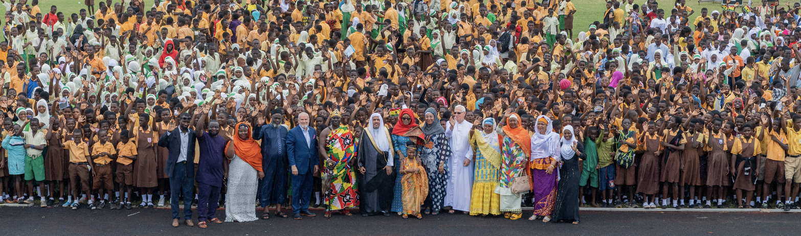 In Ghana, His Excellency spoke at the Orphan Festival, recognizing the MWL’s sponsorship of hundreds of orphaned children to provide education, food and healthcare