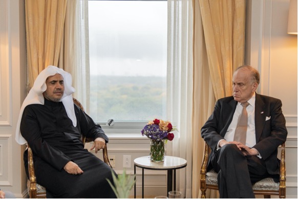 His Excellency Sheikh Dr. Mohammad bin Abdulkarim Al-Issa met with Ambassador Ronald Lauder, President of the World Jewish Congress