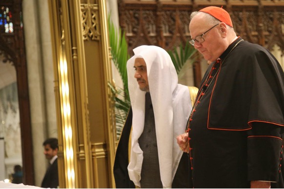 His Eminence Cardinal Timothy Dolan, Archbishop of the Catholic Archdiocese of New York met with His Excellency Sheikh Dr. Mohammad bin Abdulkarim Al-Issa