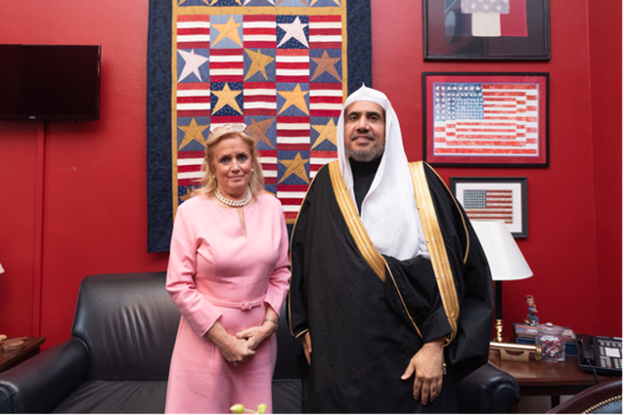 His Excellency Sheikh Dr. Mohammad bin Abdulkarim Al-Issa met with Rep. Debbie Dingell (D-MI) of the US House of Representatives