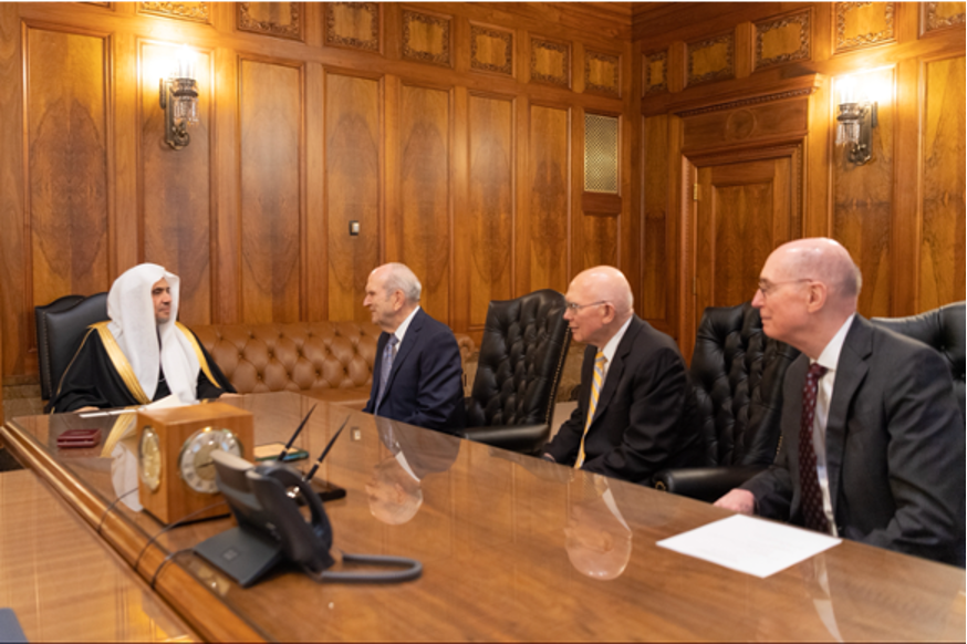 His Excellency Sheikh Dr. Mohammad bin Abdulkarim Al-Issa Discusses Tolerance with President Russell M. Nelson of The Church of Jesus Christ of Latter-day Saints