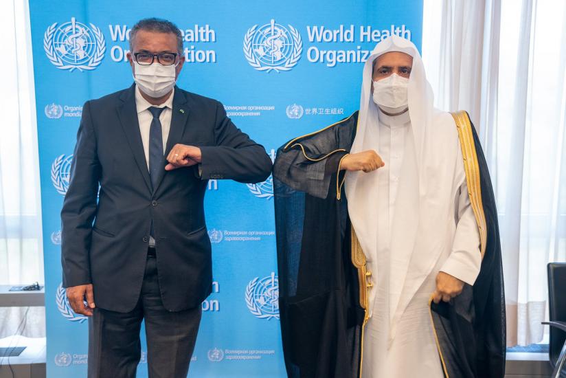 His Excellency the World Health Organization Director General, Dr. Tedros Adhanom received His Excellency Sheikh Dr. Mohammad Al-Issa, the Secretary General of the Muslim World League