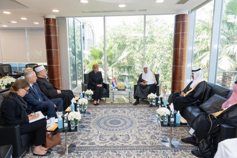 HE Dr. Mohammad Alissa met with Mrs. Kolinda Grabar-Kitarović, the former President of Croatia and world peace activist