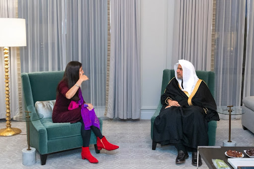 Secretary General Dr. Al-Issa Meets U.S. congresswoman Teresa Fernandez