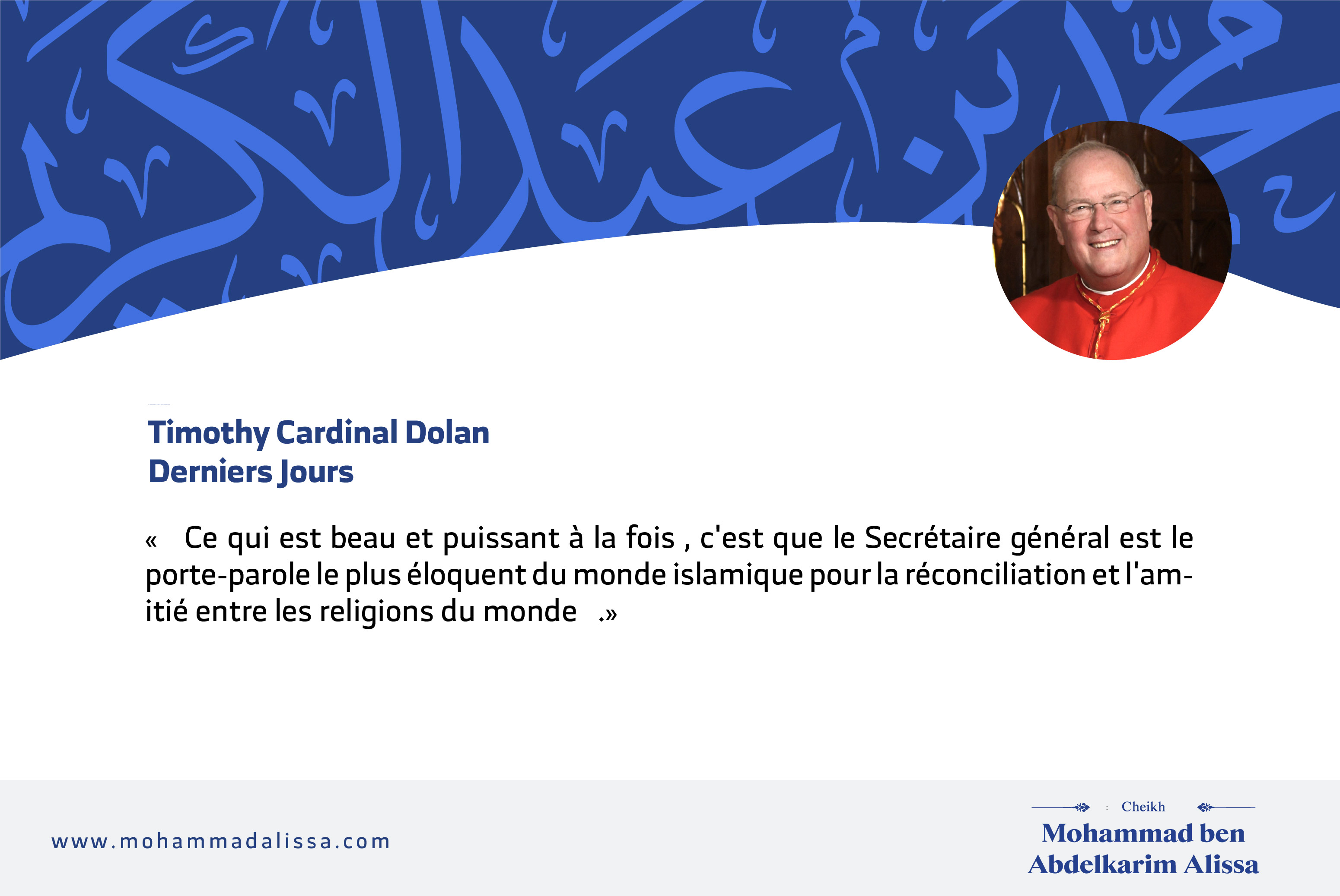 -  Timothy Cardinal Dolan