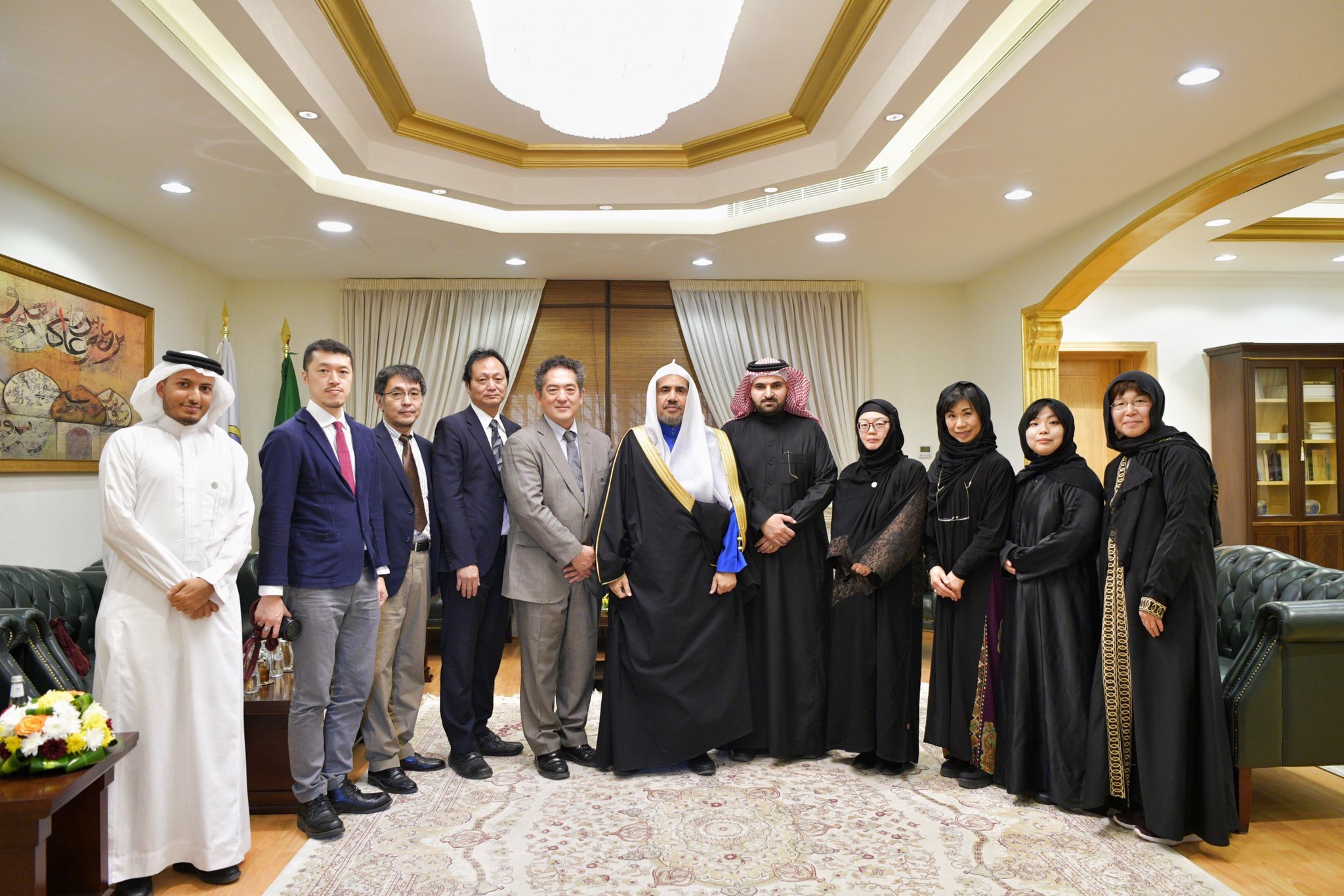 HE the Secretary-General of the Muslim World League Dr. Mohammad Alissa received a delegation of senior Japanese researchers