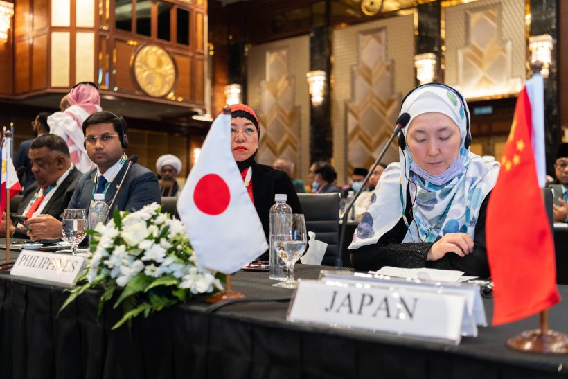 Datoka Idriss ben Ahmed Ministre malaisien des affaires religieuses lors du discours d’accueil des participants au congrès