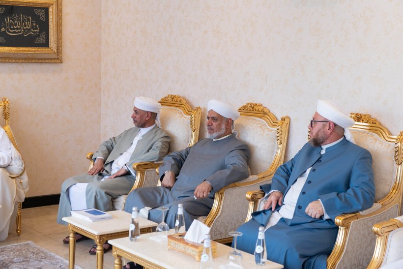 استقبل معالي الشيخ د. محمد العيسى‬⁩ معالي رئيس الوقف السني العراقي الشيخ: عبدالخالق العزاوي، وأصحاب الفضيلة أعضاء المجمع الفقهي العراقي