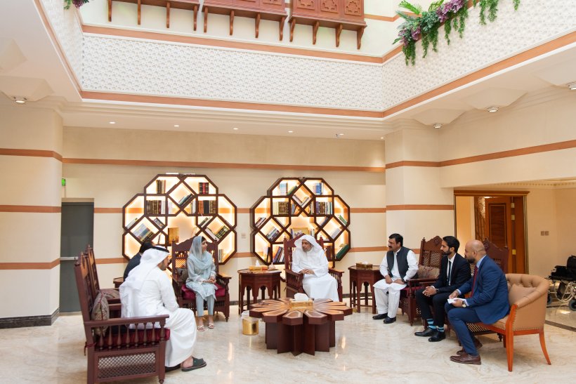 His Excellency Sheikh Dr. Mohammad Al-Issa meets with the youngest Nobel Prize laureate, Malala Yousafzai