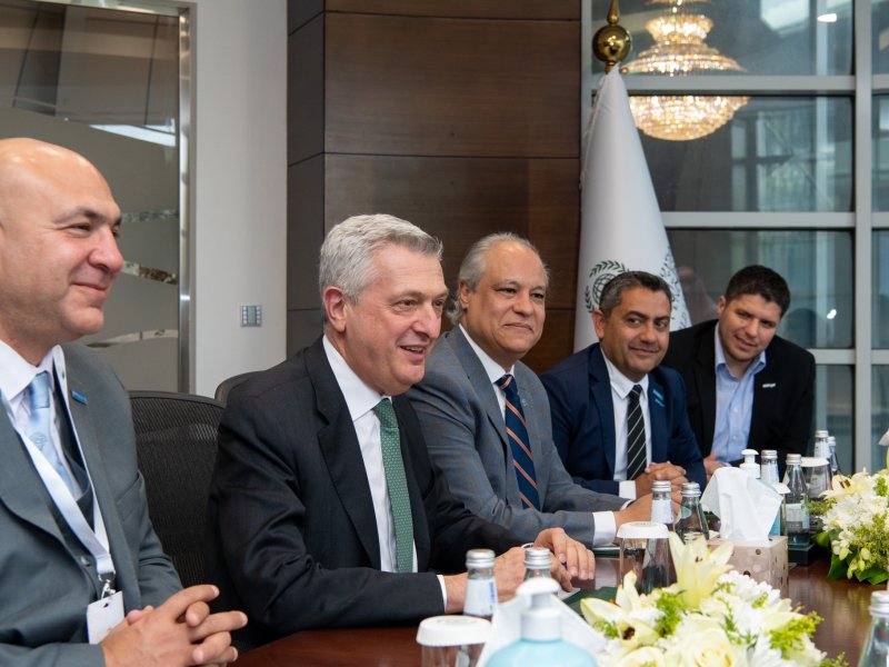 Dr. Al-Issa and the United Nations High Commissioner for Refugees