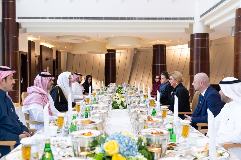 HE Sheikh Dr.Mohammad Al-issa, the Secretary-General of the MWL, met with HE Ms. Kolinda Grabar, the former President of Croatia & a global peace activist