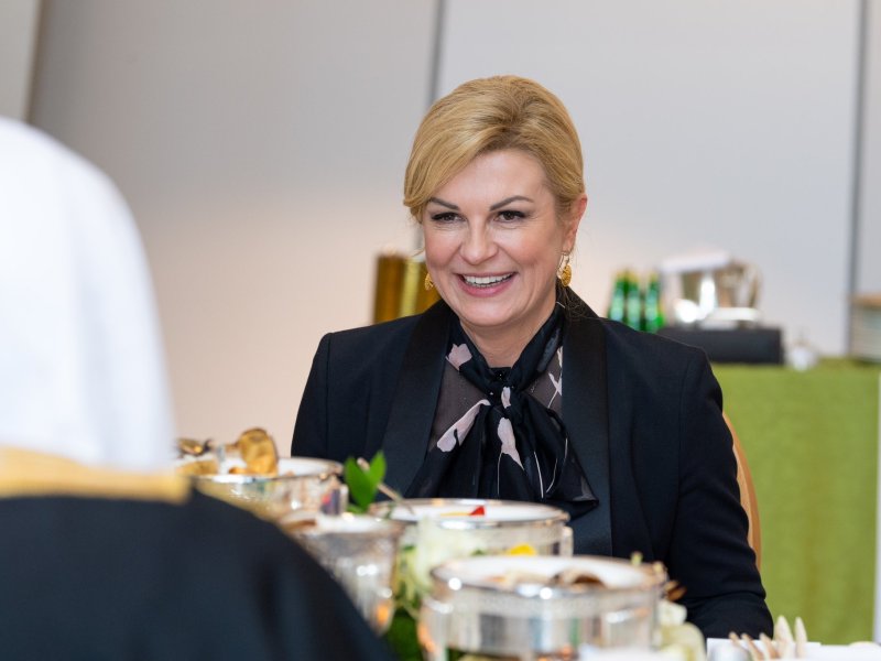 HE Sheikh Dr.Mohammad Al-issa, the Secretary-General of the MWL, met with HE Ms. Kolinda Grabar, the former President of Croatia & a global peace activist