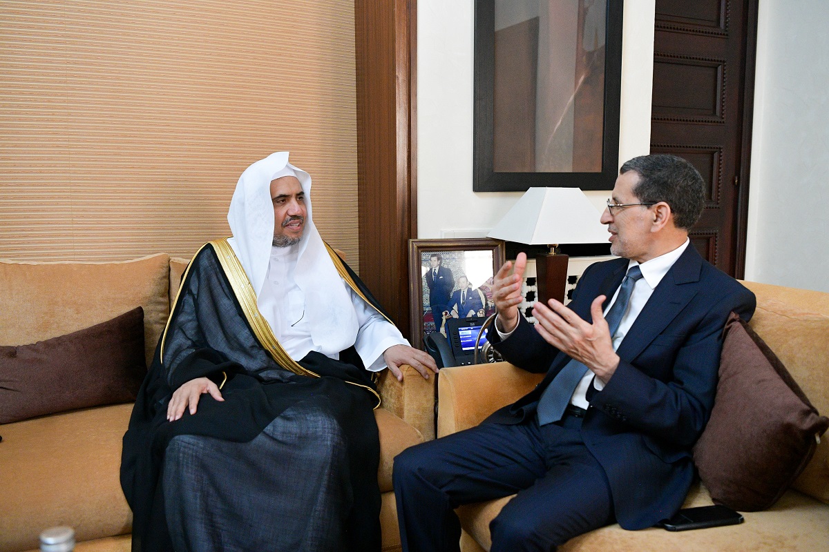 رئيس الوزراء المغربي سعد الدين العثماني في حديث مع معالي الدكتور العيسى