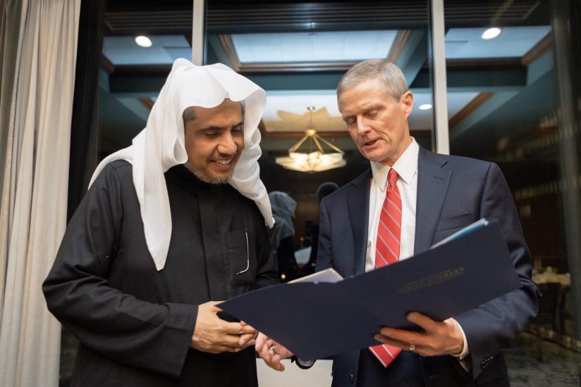 قيادات طائفة "المورمن" بولاية يوتا الأميركية يستضيفون معالي الشيخ د. محمد العيسى في عشاء تكريمي