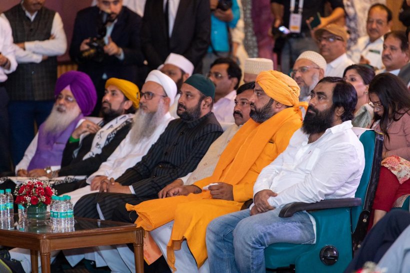 المركز الثقافي الإسلامي الهندي يحتفي بوفد الرابطة بحضور مفتي الهند وكبار علمائها