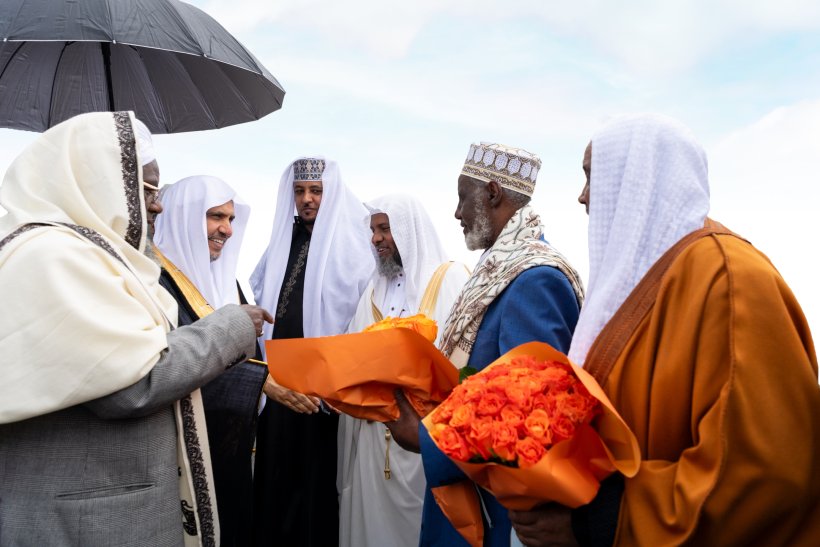 The delegation of the Muslim World League headed by His Excellency Sheikh Dr. Mohammed Al-Issa arrives in Addis Ababa, the capital of Ethiopia and the African Union