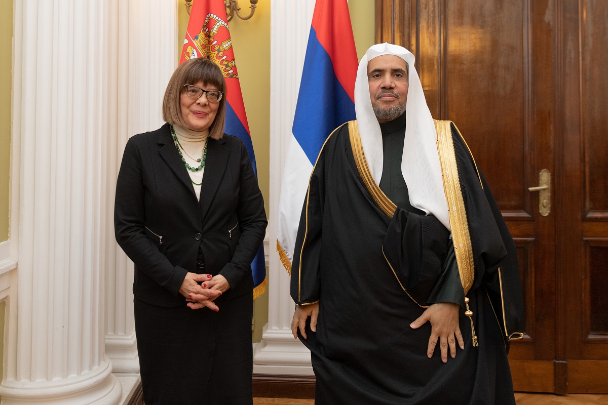 رئيسة البرلمان الصربي ماجا كوجكوفيش تستقبل معالي الدكتور العيسى