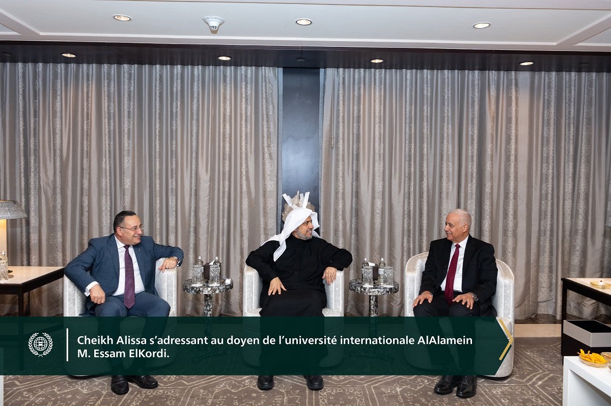 le Secrétaire général, cheikh Mohammed Al-Issa , a rencontré à sa résidence au Caire le  M. Abdelaziz Konsowa , M. Essam ElKordi