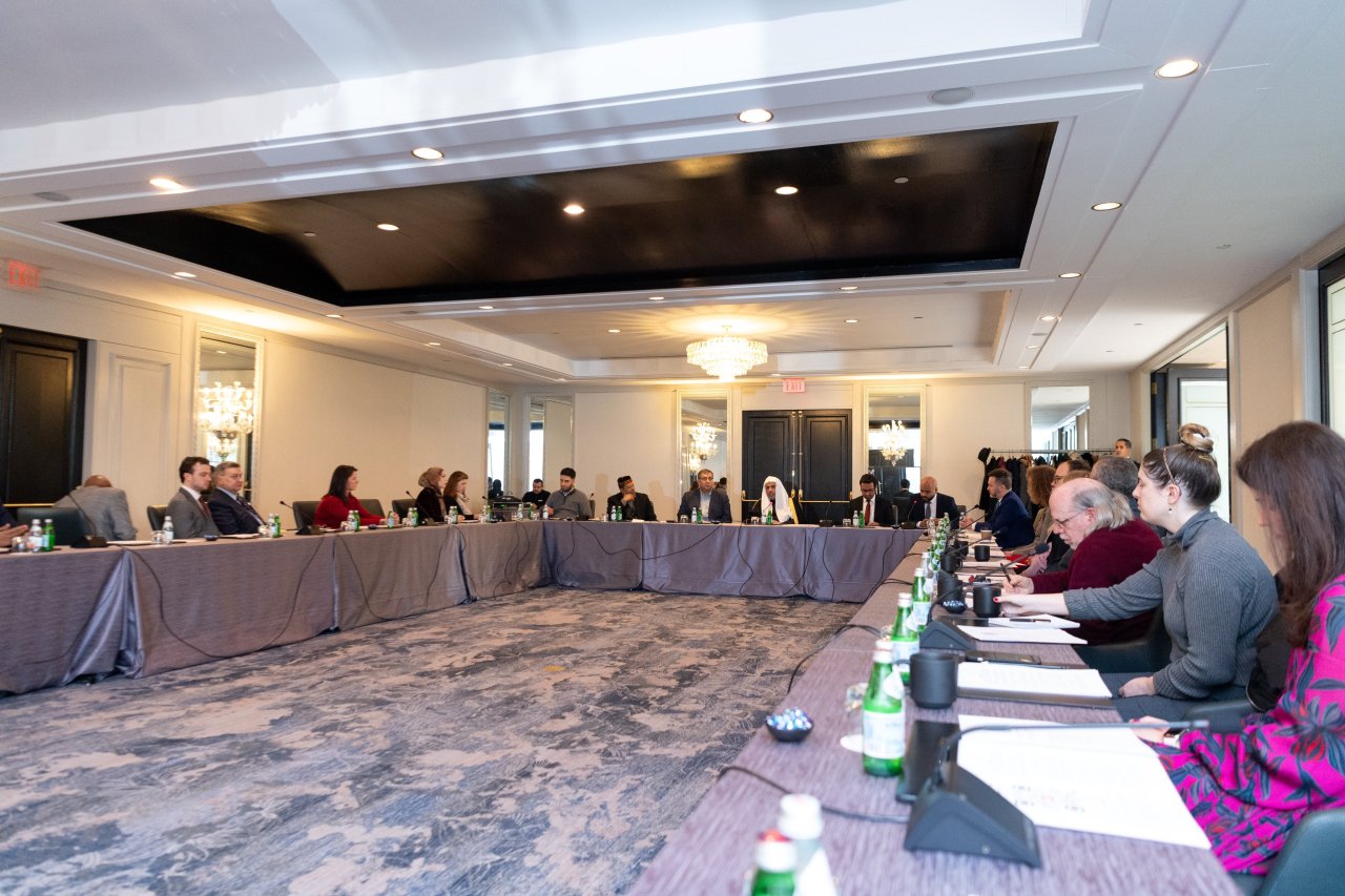 His Excellency Sheikh Dr. Mohammad Al-Issa met with international humanitarian and U.S. religious leaders at his residence, discussing support for the ceasefire in Gaza