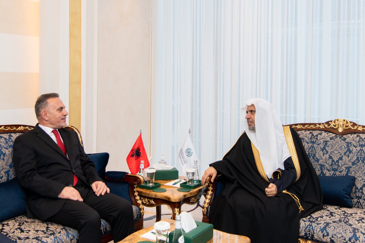 His Excellency Sheikh Dr. Mohammad Al-Issa, Secretary-General of the Muslim World League, met with His Excellency Saimir Bala