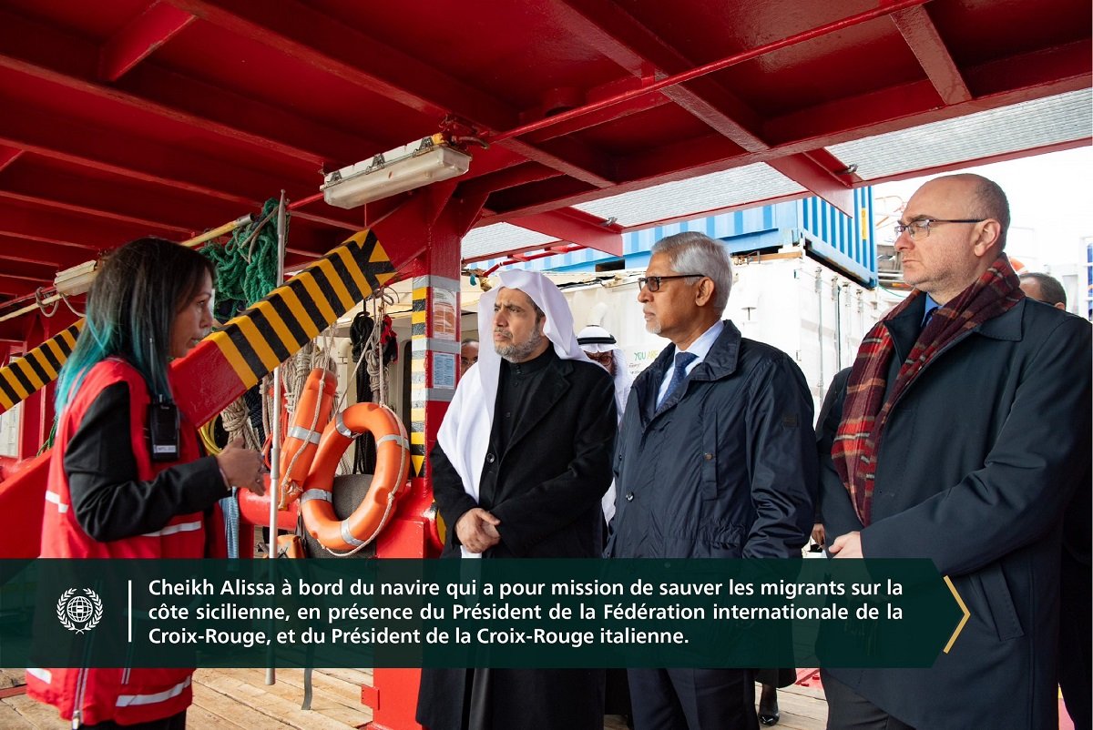 Le premier événement du genre : Confirmant le partenariat stratégique à bord de l'Ocean Viking, le navire humanitaire le plus renommé au monde :