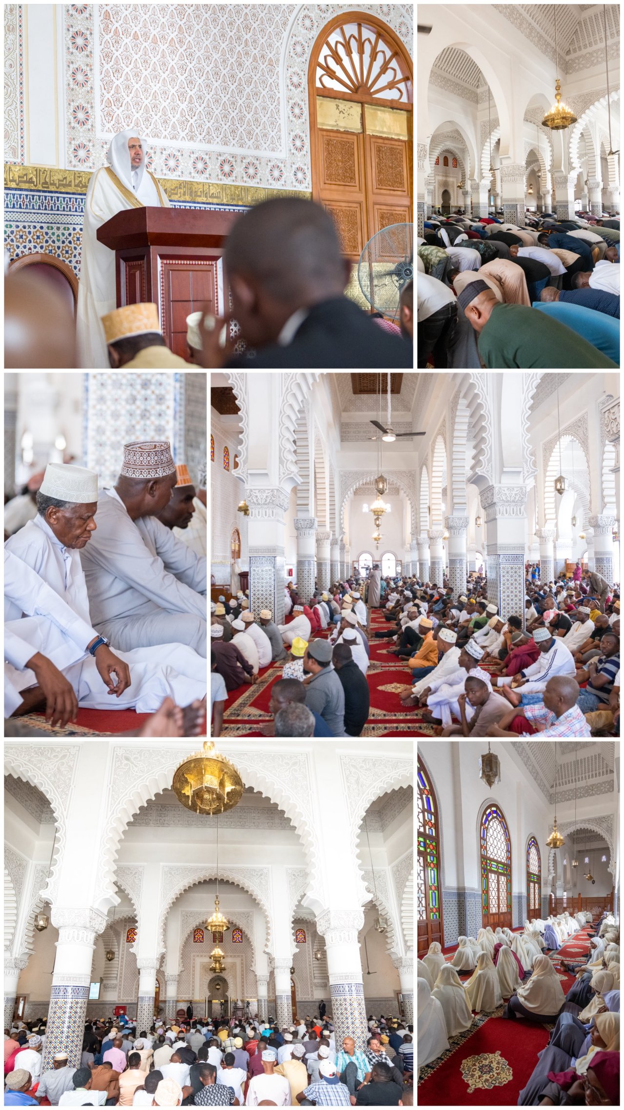 Currently underway: At the invitation of His Eminence, the Grand Imam of Tanzania and its scholars, His Excellency Sheikh Dr. Mohammed Alissa delivers the Friday Sermon in Dar es Salaam
