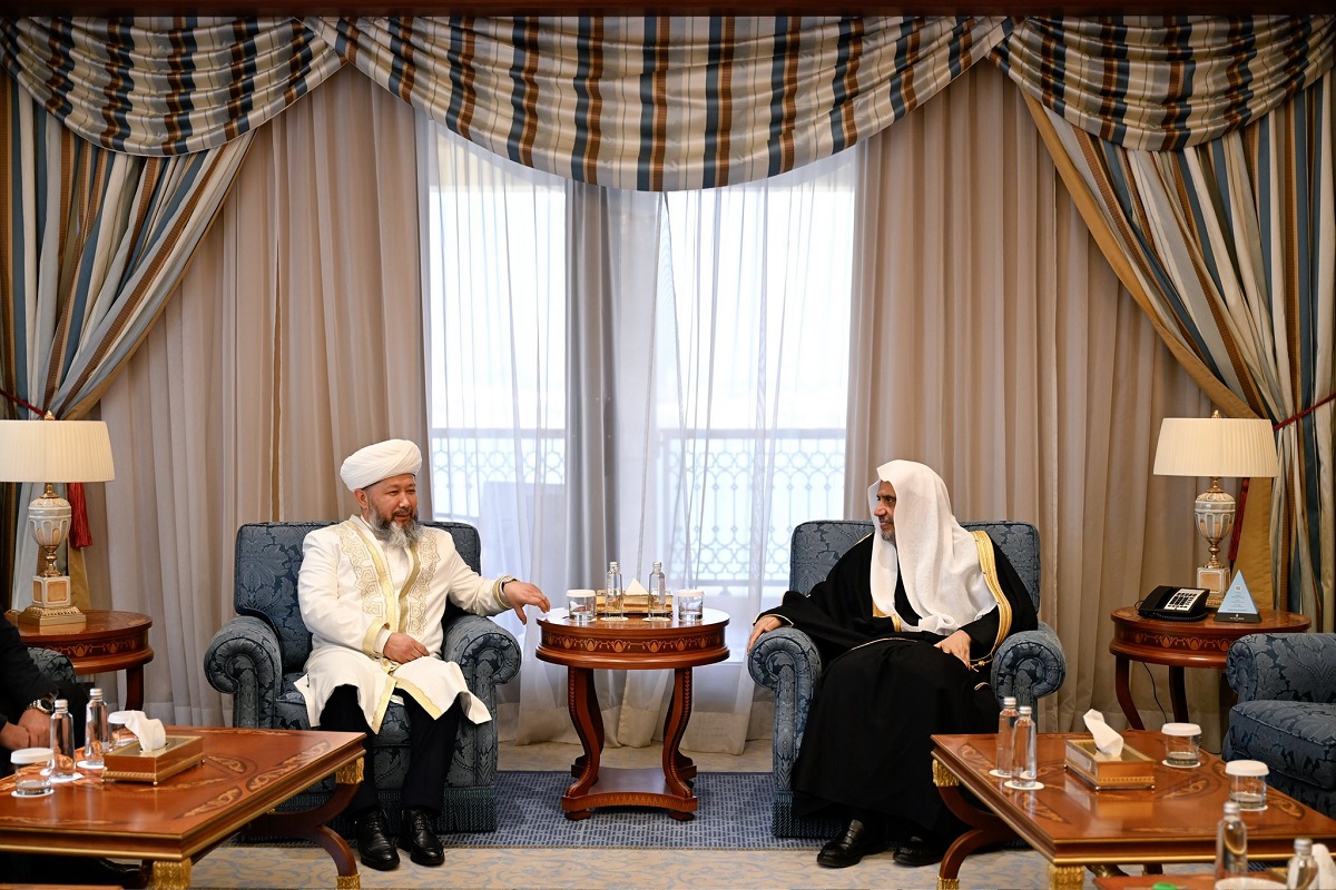 His Excellency Sheikh Dr. Mohammed Al-issa  , with His Eminence Sheikh Nauryzbai Kazhy Taganuly