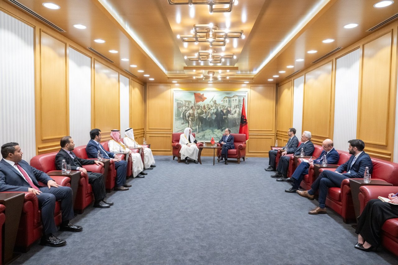 His Excellency Mr. Bajram Begaj, President of Albania, welcomed His Excellency Sheikh Dr. Mohammed Alissa