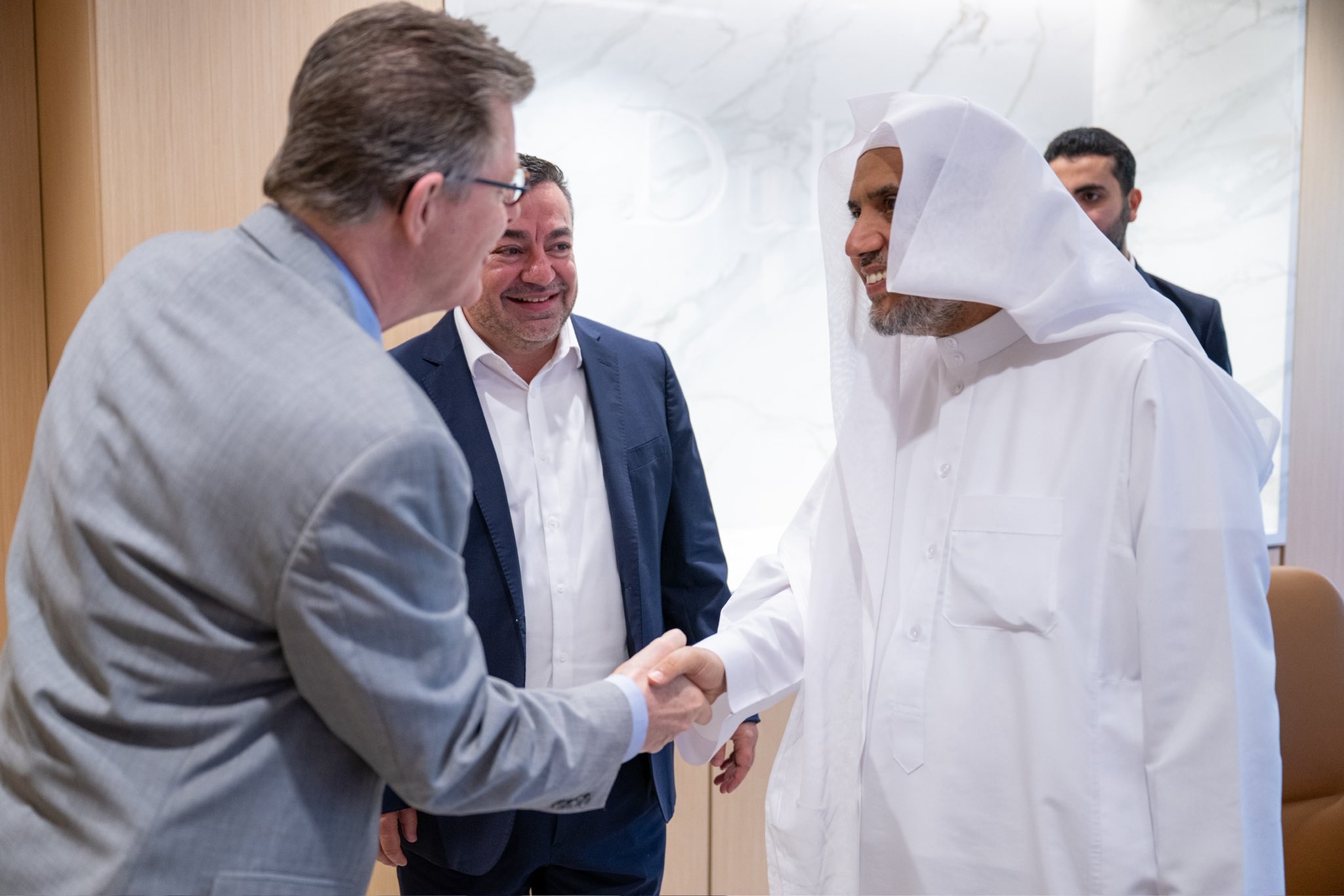 le Secrétaire général et Président de l’Organisation des savants musulmans, cheikh Mohammed Alissa , a rencontré le Président de l’université américaine Duke, Dr. Vincent Price.