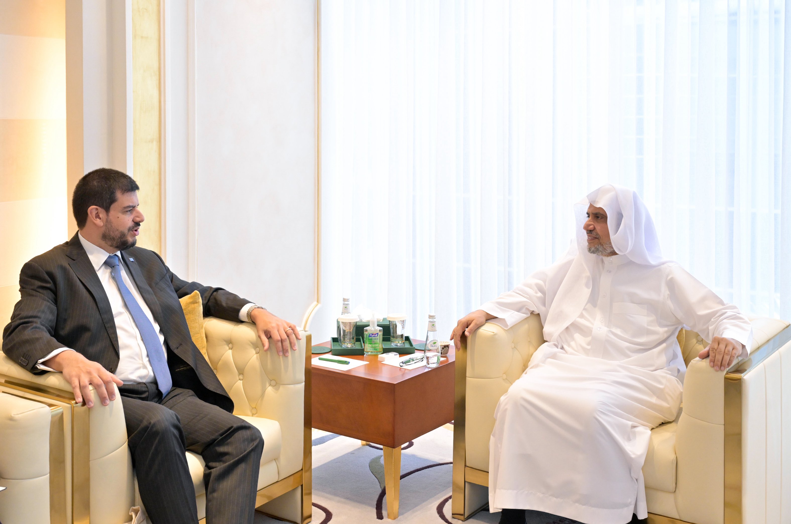 H.E. Sheikh Dr. Mohammed Alissa, Secretary-General of the MWL and Chairman of the Organization of Muslim Scholars, received Mr. Pedro Vargas David, the Chairman of Euronews.