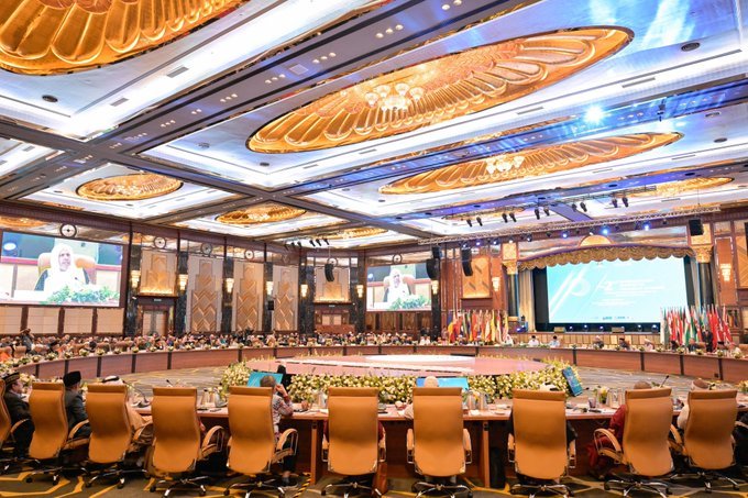 القضية الفلسطينية.. ‏ القضية المركزيّة في الوجدان العربي والإسلامي، وقد مثَّل المؤتمرُ الدوليُّ رفيع المستوى للتسوية السلمية للقضية الفلسطينية وتنفيذ حلِّ الدولتين