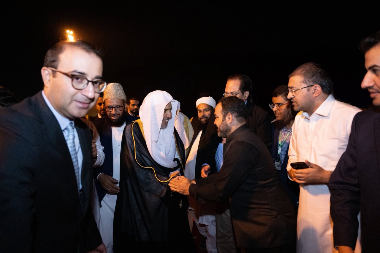 H.E. Sheikh Dr. Mohammed Al-issa , Secretary-General of(MWL) and Chairman of the Organization of Muslim Scholars, arrived in Islamabad, the capital of Pakistan