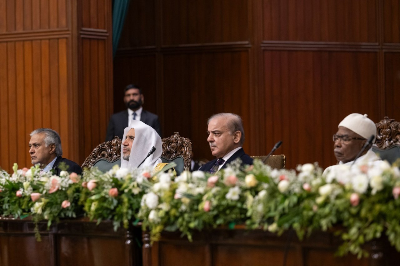 Sheikh Mohammed Al-Issa at the launch of Girl's Education in Muslim Societies conference from Pakistan's capital Islamabad